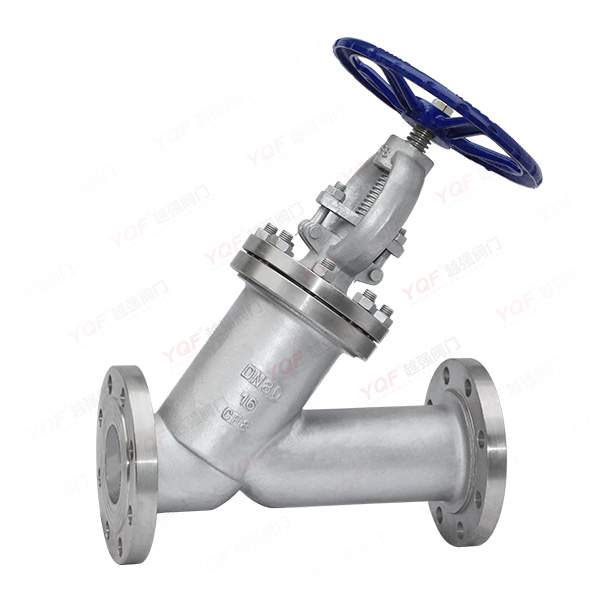 Y type globe valve