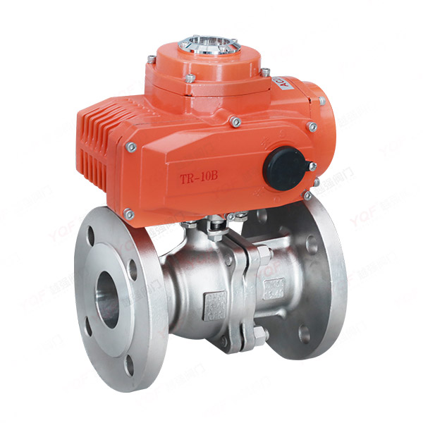 Electric flanged ball valve