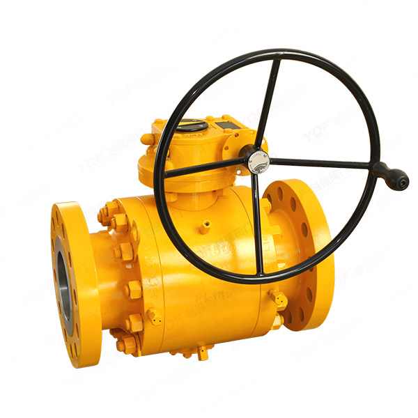 Three-piece high-pressure ball valve