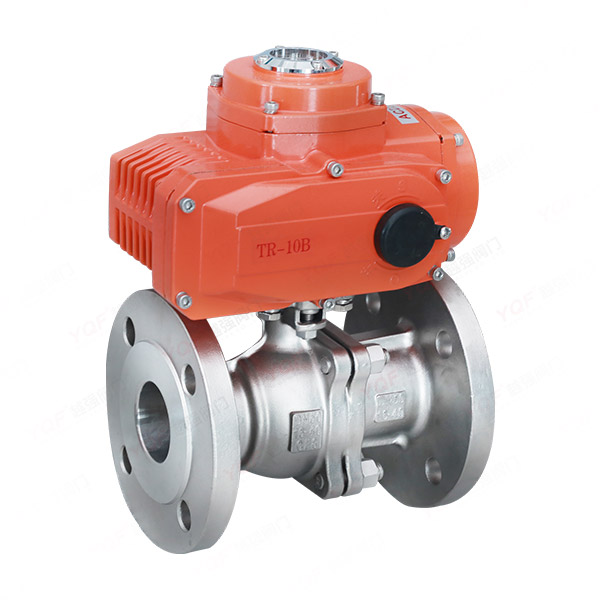 Electric flanged ball valve