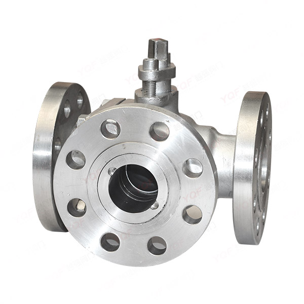 Three-way ball valve