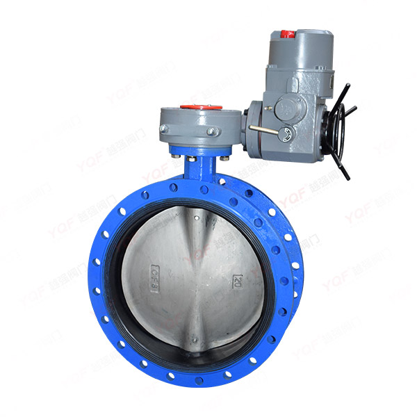 Electric rubber-lined butterfly valve