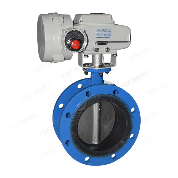 Electric rubber-lined butterfly valve