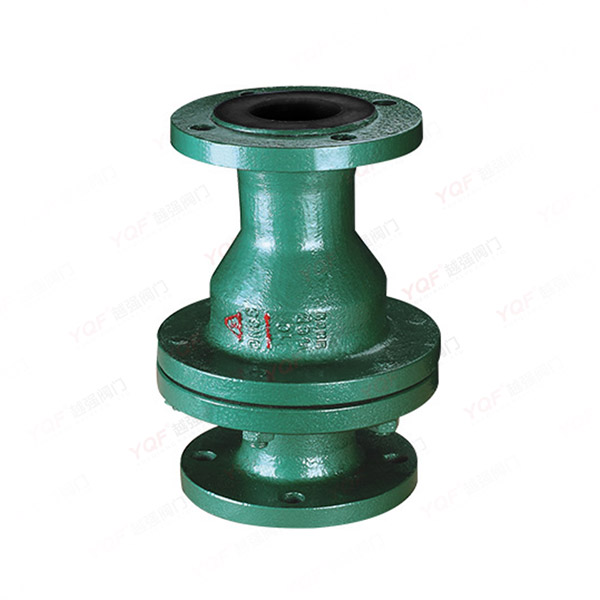 Rubber-lined check valve