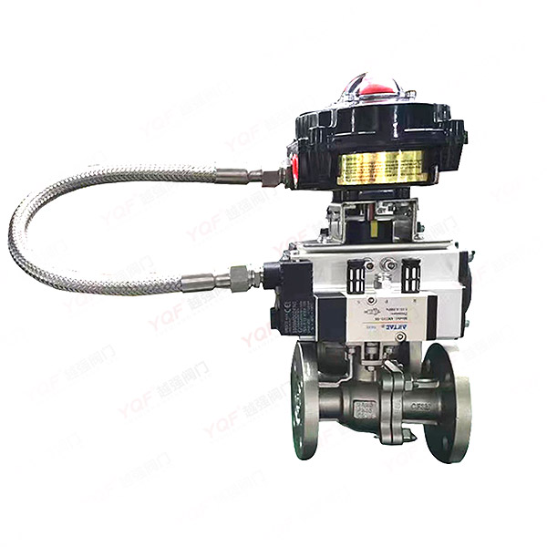 Pneumatic ball valve