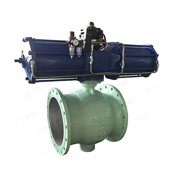 Pneumatic half ball valve
