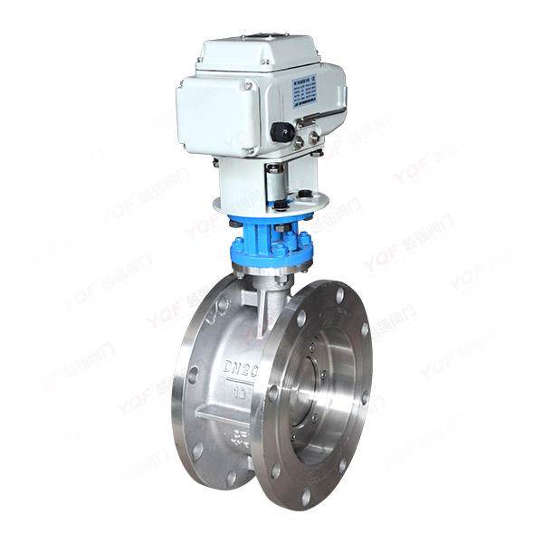 Electric flanged butterfly valve