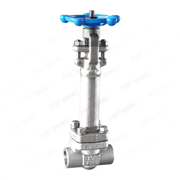 Forged steel low-temperature butt-welded gate valve