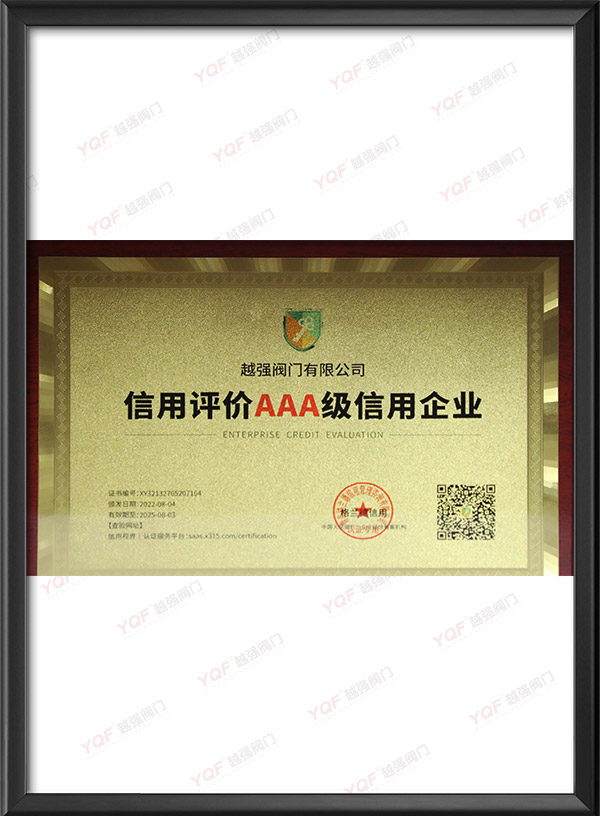 Credit evaluation AAA credit enterprises