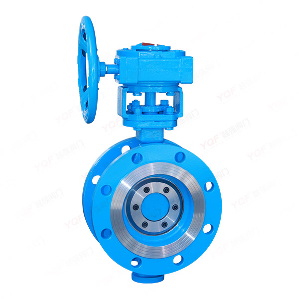 Flanged multi-layer metal hard seal butterfly valve