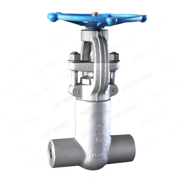 Forged steel self-sealing butt-weld gate valve