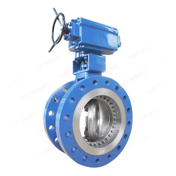 Worm gear bidirectional pressure butterfly valve